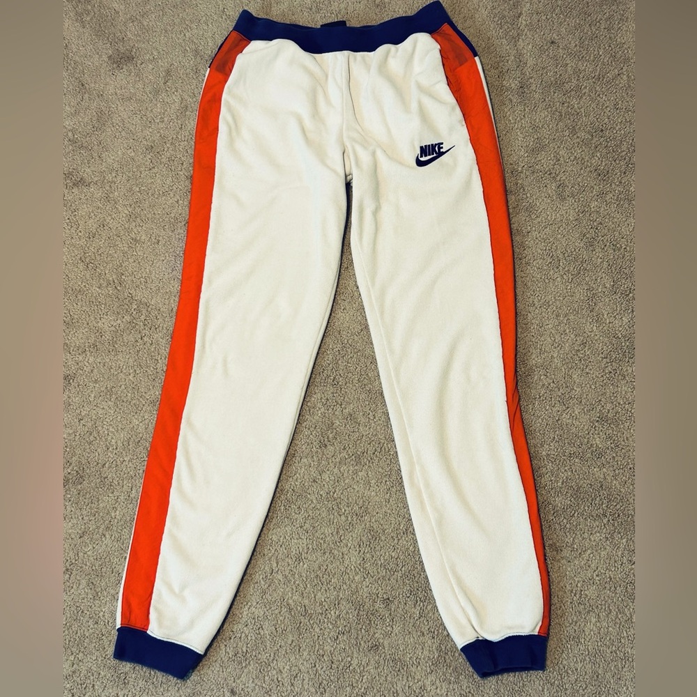 Vintage Nike Red Cream and Blue jogger sweatpants